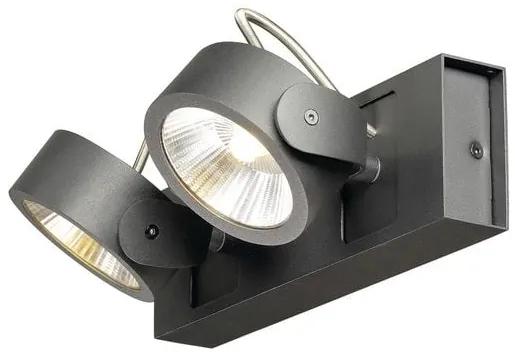 Stropné svietidlo SLV KALU 2x LED černé 60° 1000129