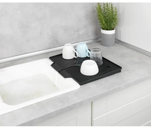 WENKO 54771100 - Odkvapkávač NELIA 34x40 cm čierny