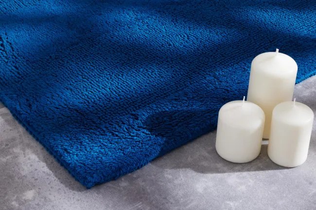 Kúpeľňový koberček Javo Cotton tmavotyrkysový