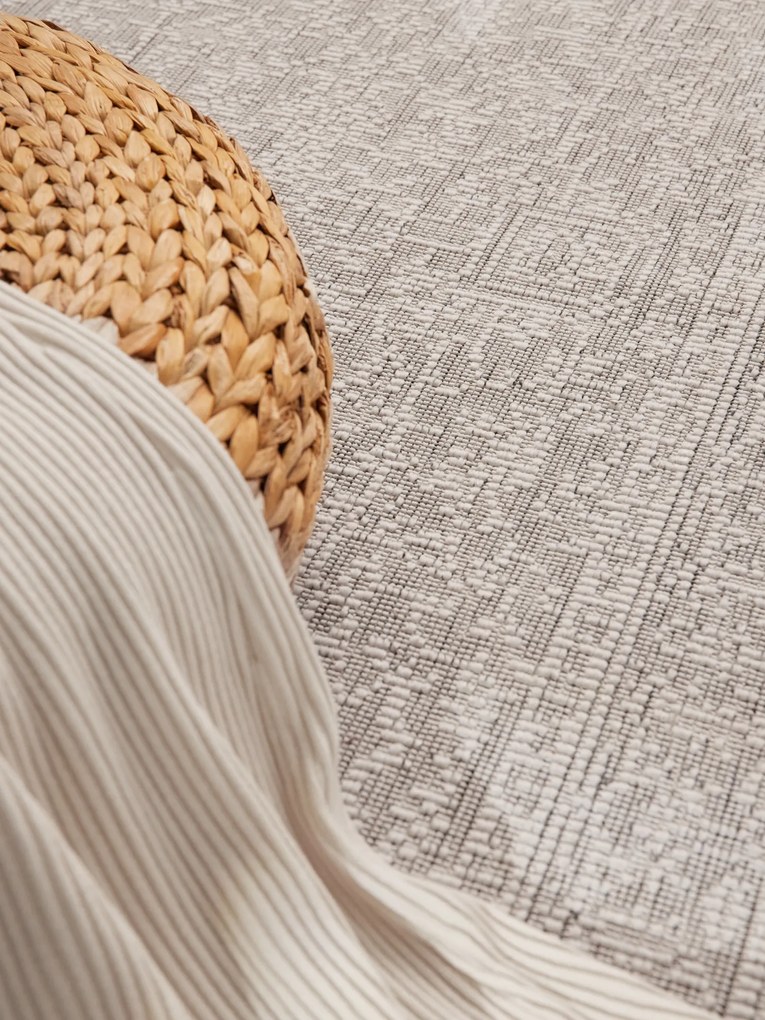 Behúň Duet Kona 106249 White/Gray - na von aj na doma, 80x250, šedá, chodba / predsieň, NORTHRUGS