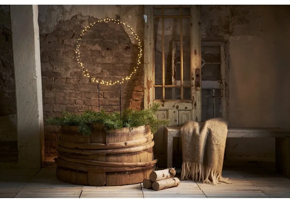 Svietiaci dekoračný LED kruh Star Trading Barlumi, výška 120 cm