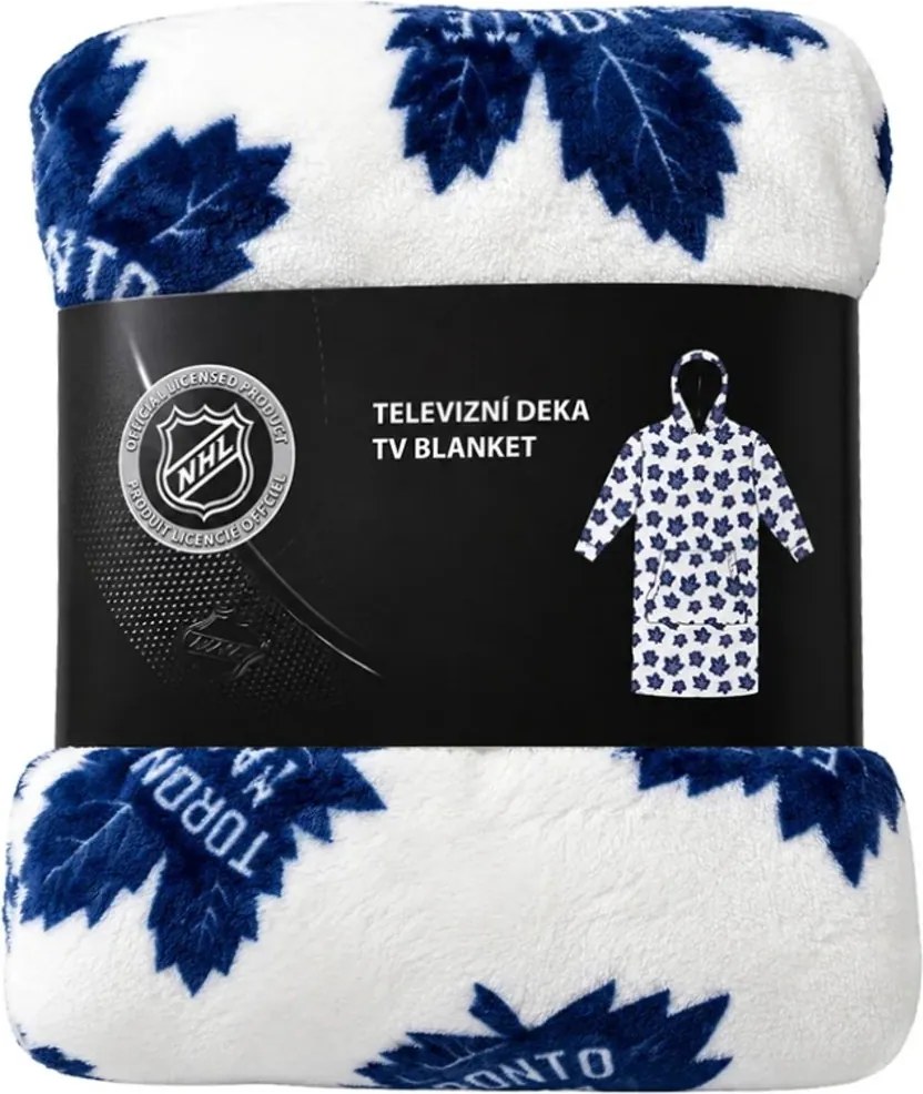 Mikinová televízna deka NHL Toronto Maple Leafs – veľ. XL