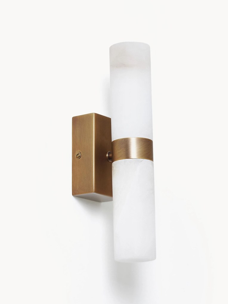 Nástenné svietidlo z alabastru Isaac