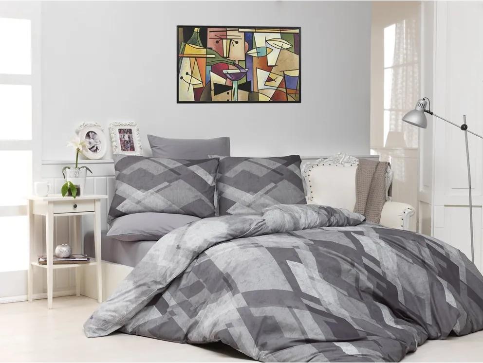 Posteľná obliečka Mosaic šedé 200x220/2x70x90 cm