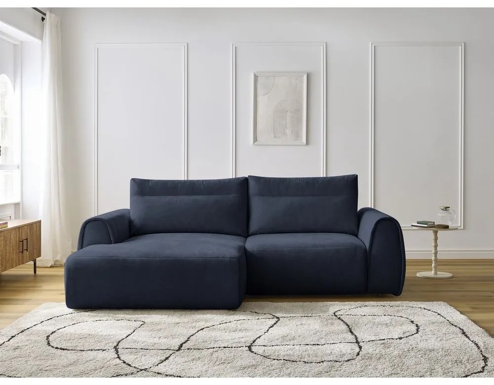 Tmavomodrá rohová pohovka Aden – Bobochic Paris
