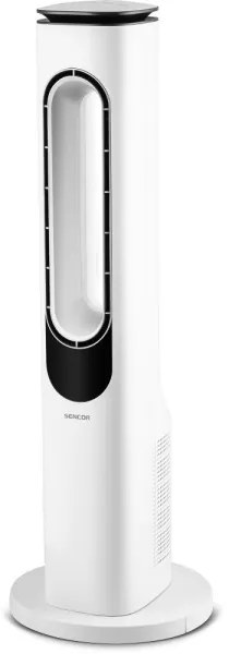 Sencor - Stĺpový bezvrtuľový ventilátor 50W/230V biela + diaľkové ovládanie