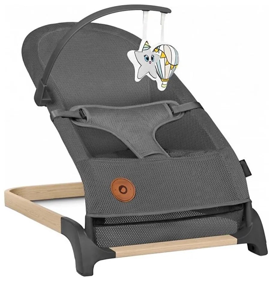 Lionelo - Detská hojdačka JUNE šedá