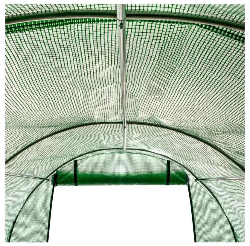 SUPPLIES Fóliovník, oceľový rám 250x400x200 cm - zelená farba