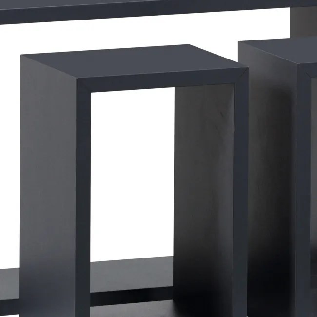Set troch nástenných políc sivé P-009 GREY2 (3 ks)
