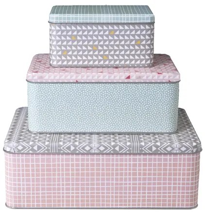 Skladovacie nádoby set 3, Present Time AZTEC