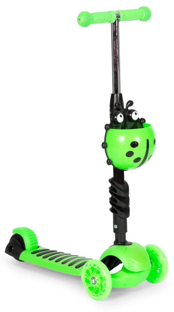 Balančná kolobežka pre deti EcoToys lienka 5v1 zelená
