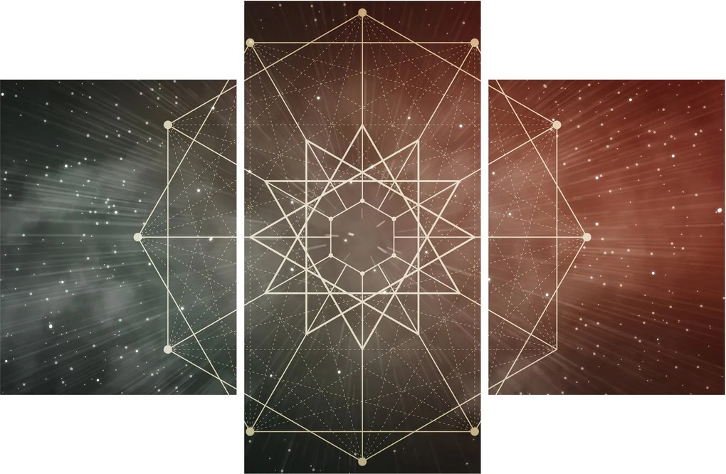 Obraz - Vesmírny dodecagram (90x60 cm)