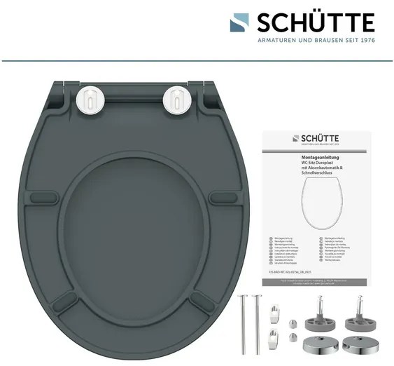 Schütte WC doska Slim (antracitová)  (100285013)