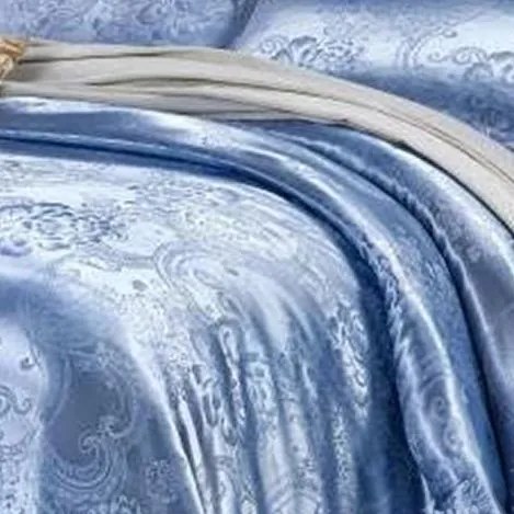 Saténové obliečky GORA BLUE 3-dielna súprava 140x200 cm