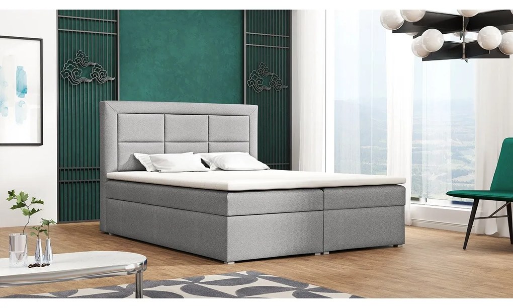 Kontinentálna posteľ Pesto Box, Rozmer postele: 140x200, Dostupné poťahy: Victoria 14 863