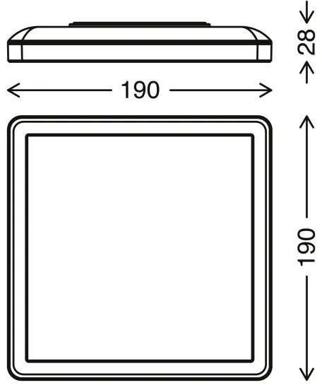 Briloner 7153-416 - LED Stropné svietidlo SLIM LED/12W/230V