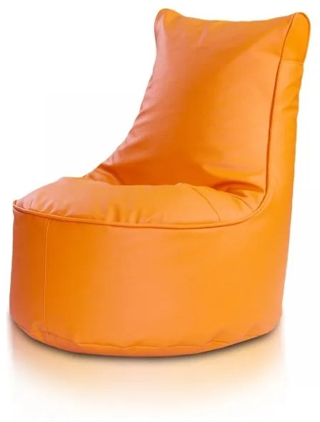 EF1016 Ecopuf Detský MINI sedací vak ECOPUF - SEAT S - ekokoža E4 - Oranžová