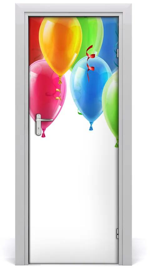 Fototapeta na dvere farebné balóny 95x205 cm