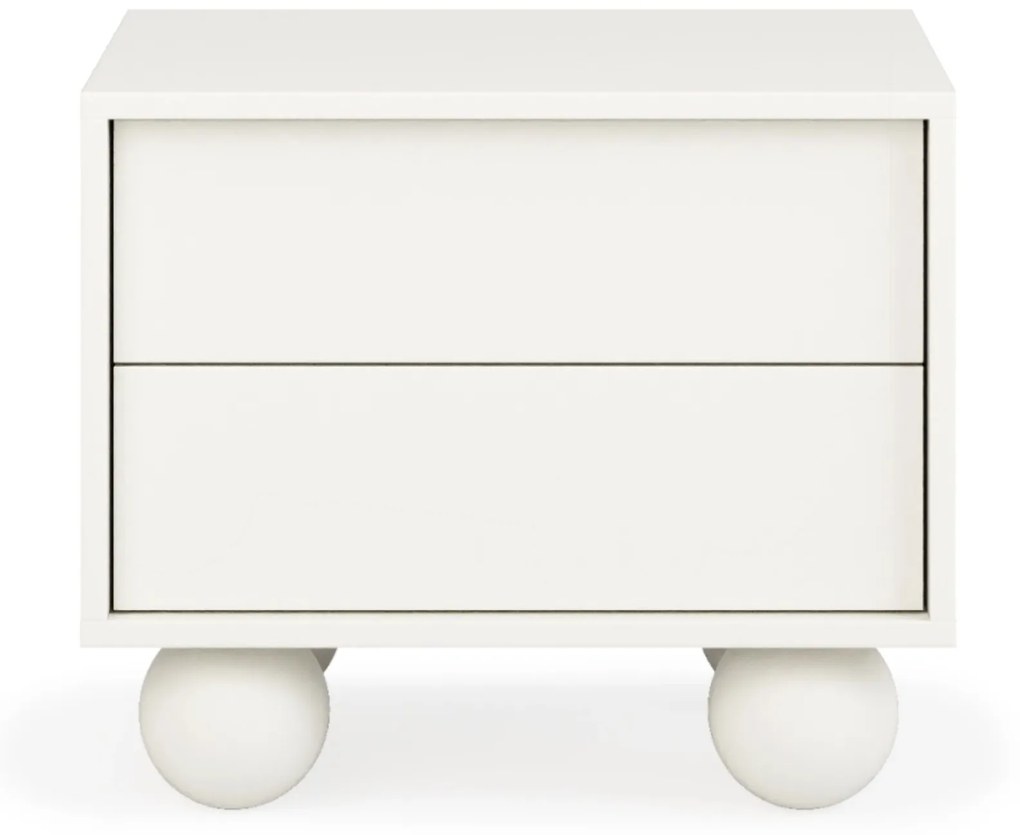 Noční stolek FRANCESCO 54 cm bílý