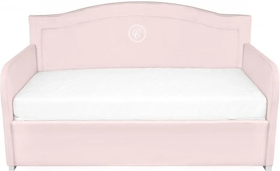 Detská čalúnená posteľ Cosmopolitan, púdrovo ružové