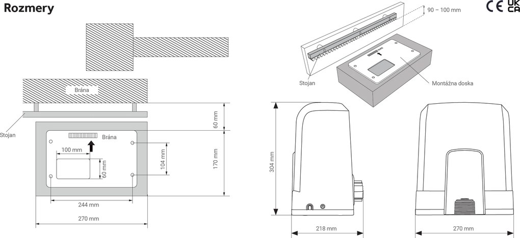 LiftMaster by Chamberlain LiftMaster SL600EVK-03 s myQ rozhraním 828EV