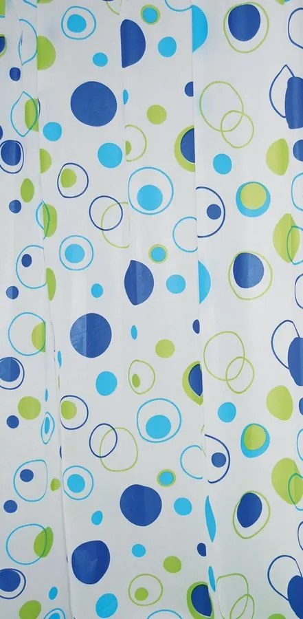 Aqualine Aqualine, Sprchový záves 180x200cm, vinyl, bubliny, ZV027