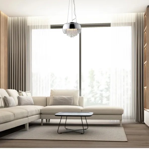 Krištáľový luster na lanku LUNA 1xE14/40W/230V