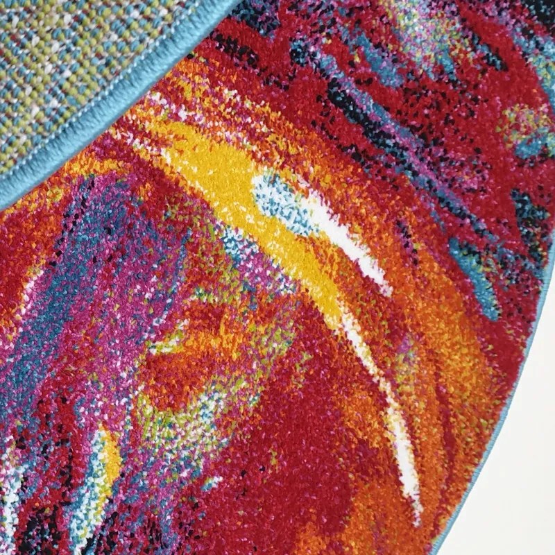 Kusový koberec Fantasy 814-61 lila/blue kruh, 120x120 (priemer) kruh, viacfarebná, Medipa (Merinos)