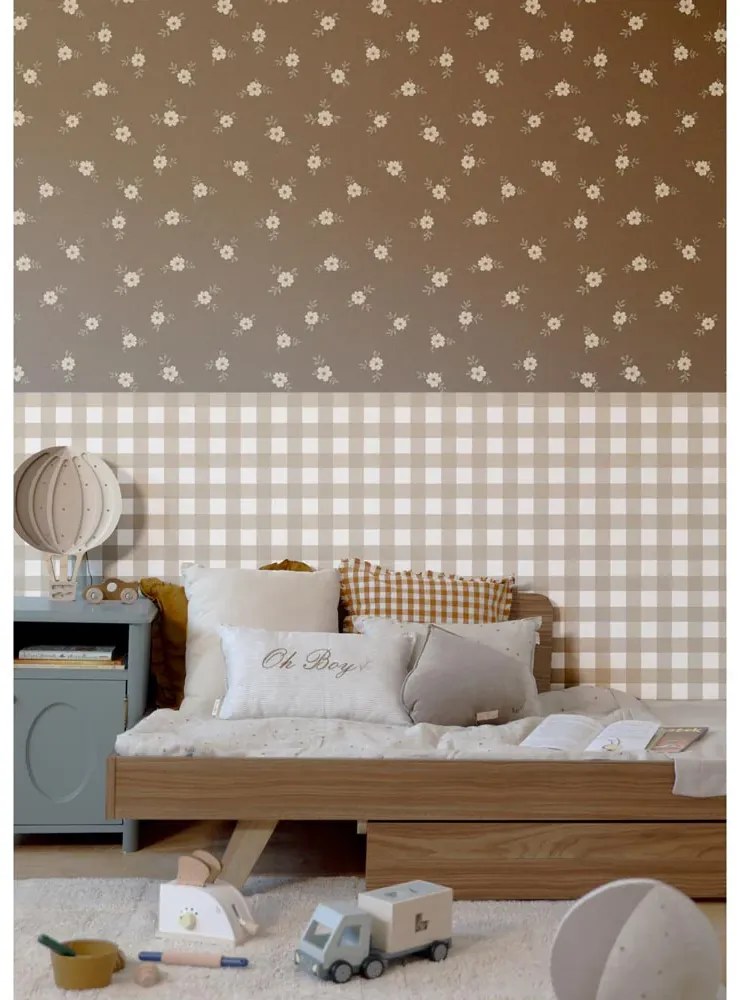 Tapeta rustikálna záhrada hnedá 280×50 cm