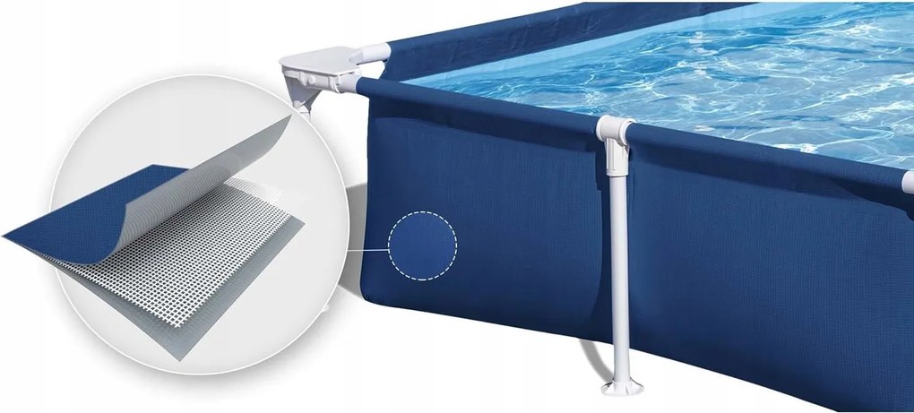 Obdĺžnikový Záhradný Roštový Bazén Veľké Rodinné Leto 221X150X43 Bestway