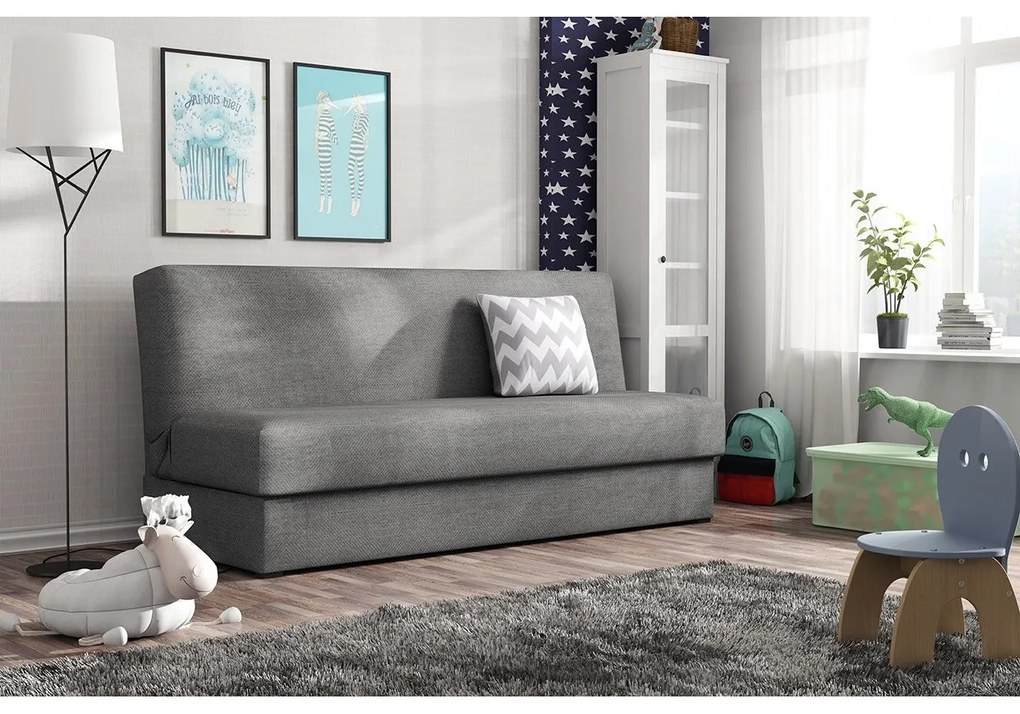 Rozkladacia pohovka Ted Mini, Dostupné poťahy: Enjoy 2 + cikcak sivý