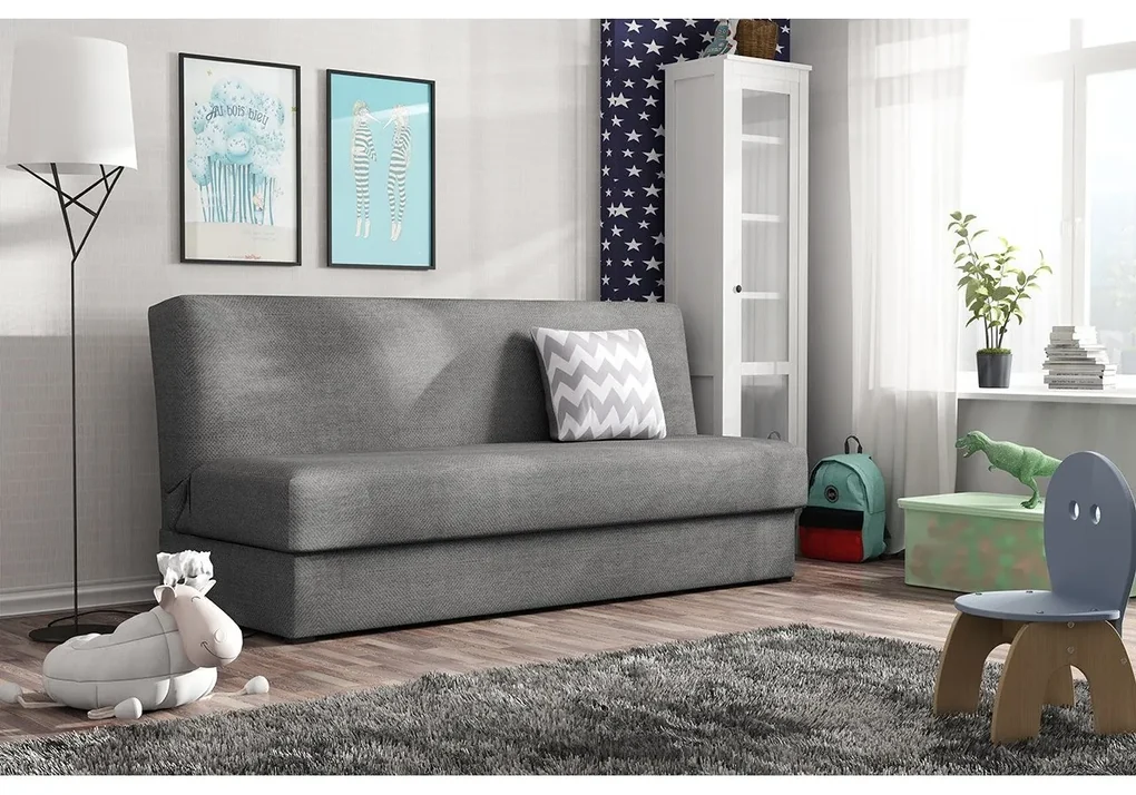 Rozkladacia pohovka Ted Mini, Dostupné poťahy: Enjoy 24 + cikcak sivý