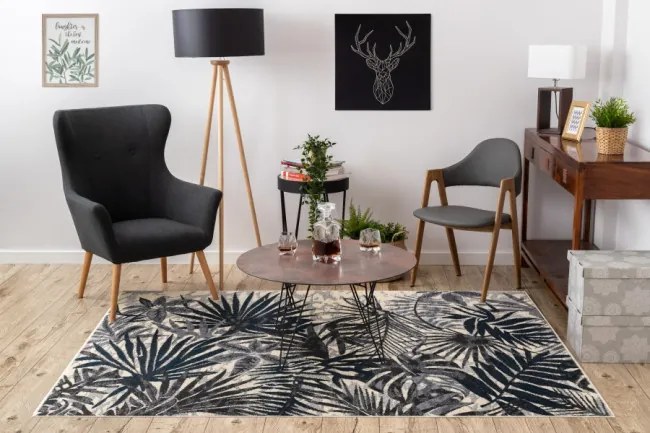 Koberec HEOS 78561 krém / nebeský DŽUNGĽA
