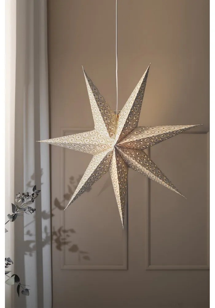 Biela závesná vianočná svetelná dekorácia Baroque – Markslöjd