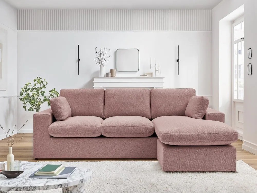 Ružová rohová pohovka Belair – Bobochic Paris