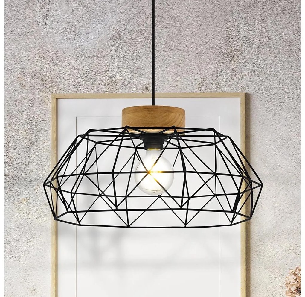 Eglo 44089 - Závesné svietidlo na lanku PADSTOW 1xE27/60W/230V