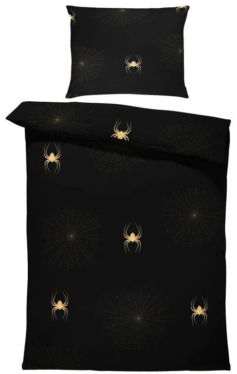 Obliečky Spiderweb Gold (Rozmer: 1x140/200 + 1x90/70)