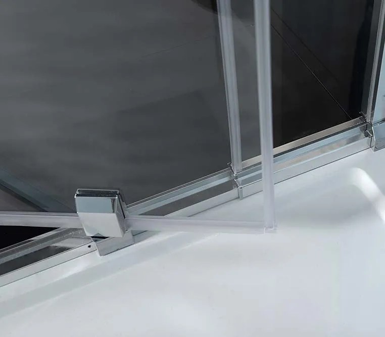 Polysan EASY, 3-stenový sprchový kút 900-1000x900mm, pivot dvere L/P varianta, číre sklo, EL1715EL3315EL3315