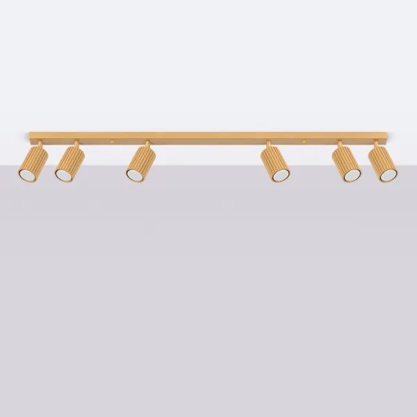 Sollux SL.1566 - Bodové svietidlo KARBON 6xGU10/10W/230V zlatá