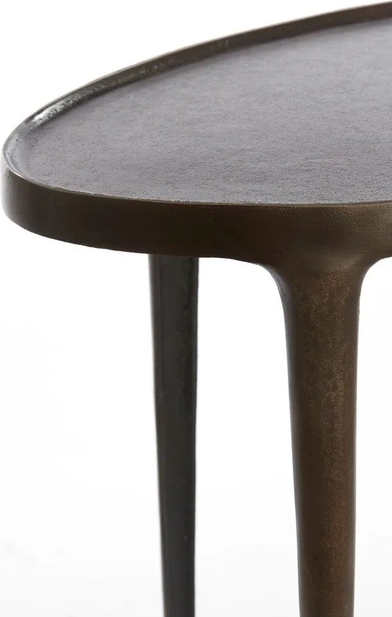 Kovové okrúhle odkladacie stolíky v súprave 2 ks 33x70 cm Arica – Light &amp; Living