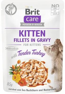 Kapsička pre mačky Brit Care Cat Tender Turkey for Kitten Gravy 85 g