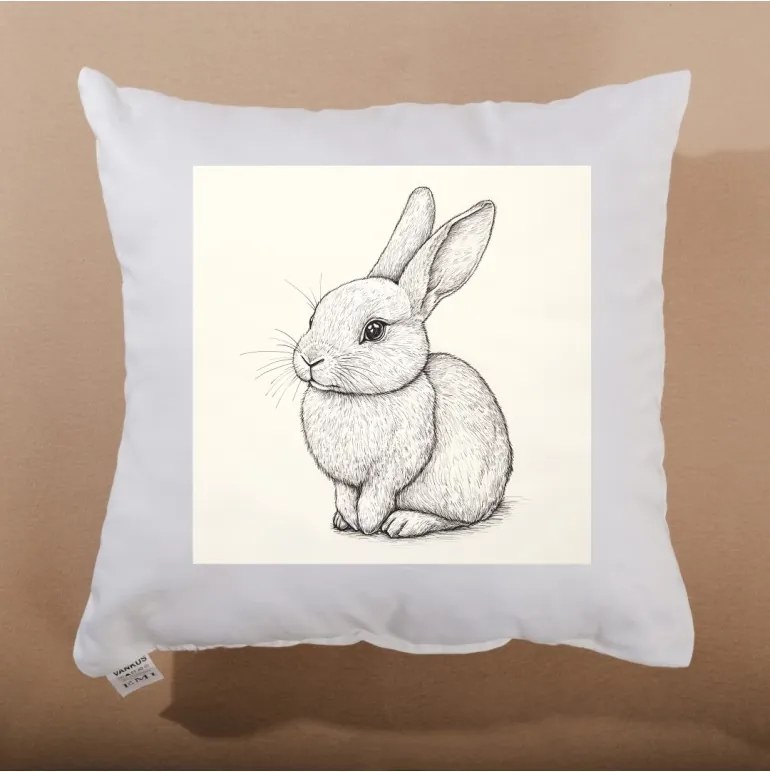 Dekoratívny vankúš Bunny Sketch 40x40 cm EMI