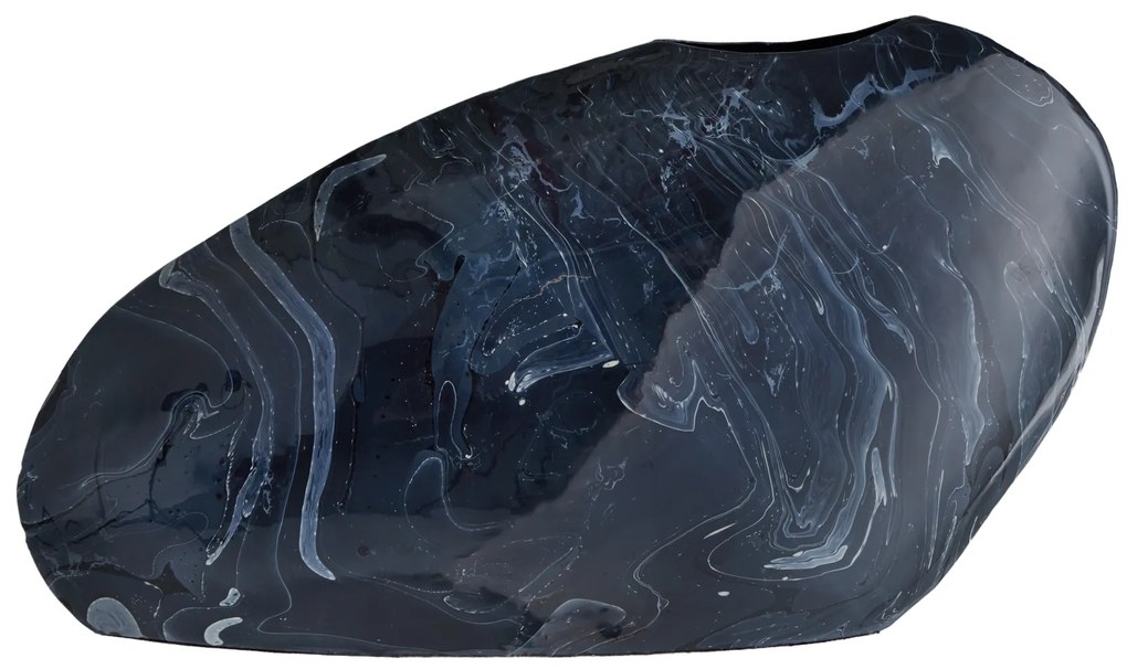 Váza Stone čierny mramorový vzhľad