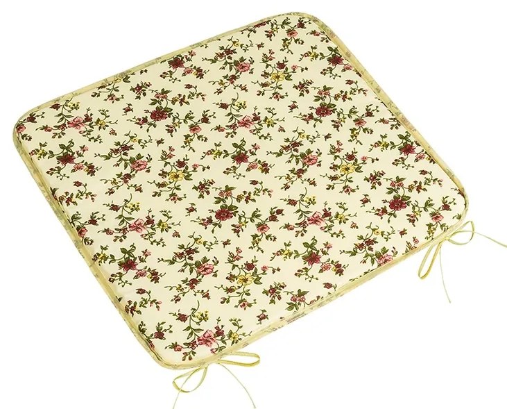 Bellatex Sedák Adela hladký Ružička, 40 x 40 cmcm