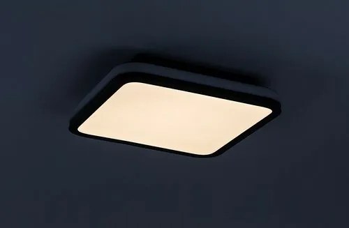 Rabalux 71399 funkčné stropné LED svietidlo Serkan 43W, čierna/biela