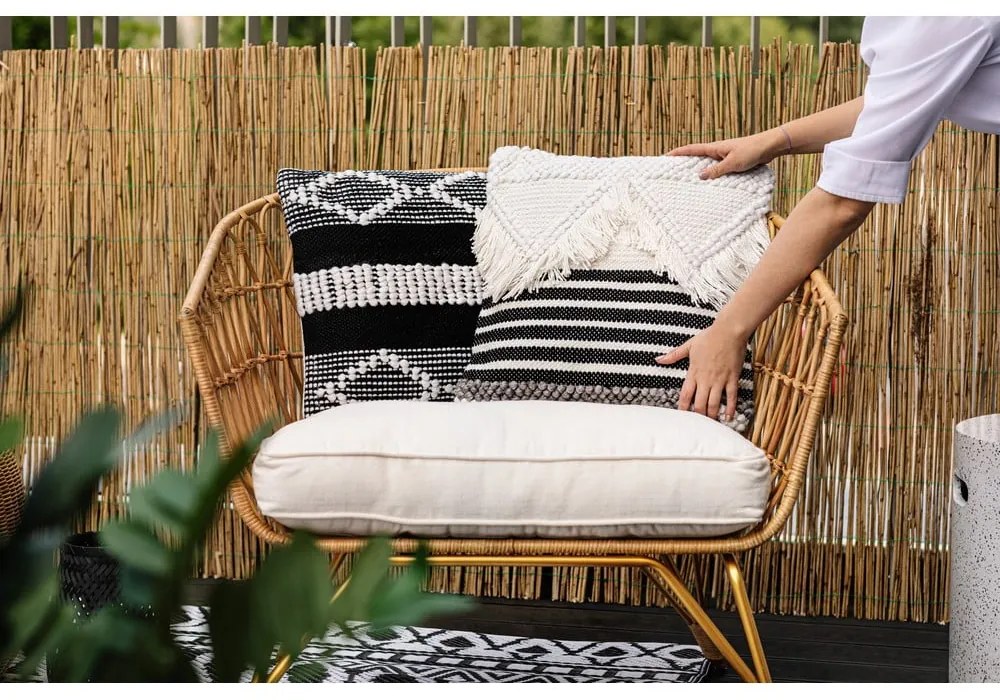 Vonkajší vankúš z recyklovaného plastu Green Decore Hobart, 45 x 45 cm