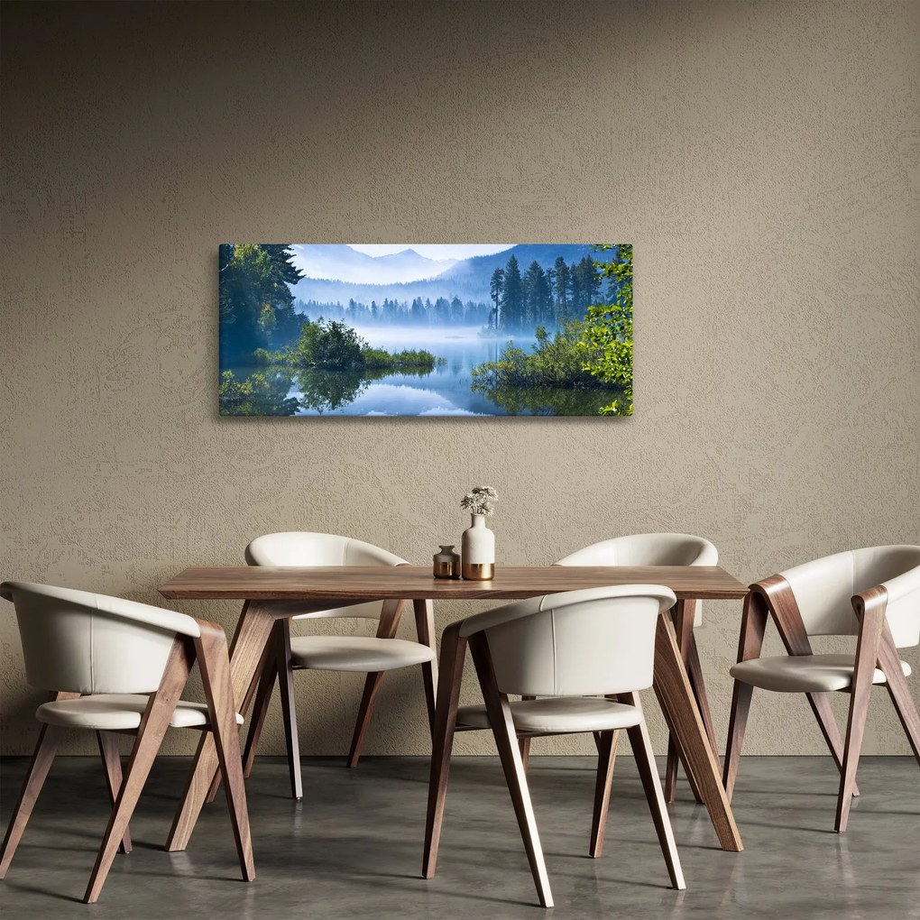 Obraz horského jazera (120x50 cm)