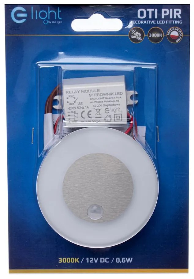 Schodiskové LED svietidlo Oti, 1x LED 0,6w, 3000k, s