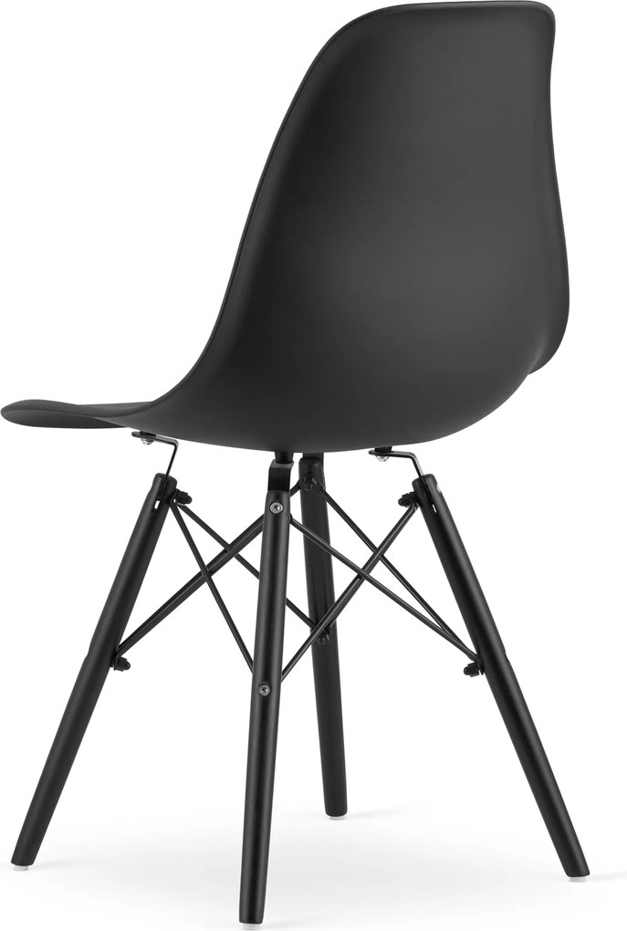 Stolička OSAKA čierna / čierne nohy
