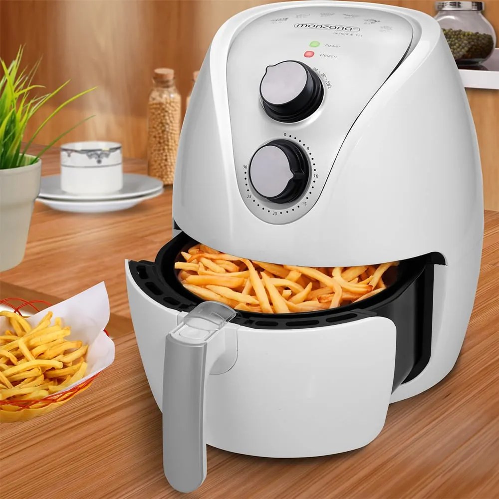 InternetovaZahrada - Teplovzdušná fritéza 9 v 1 biela– 3,6 litra